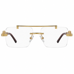 Premium Cheetah Rimless Glasses